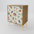 COLORFUL INSECTS Sideboard mit 1 Tür in Eiche-Optik