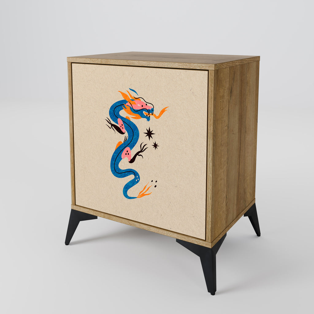 MYTHOLOGICAL CREATURES Sideboard mit 1 Tür in Eiche-Optik