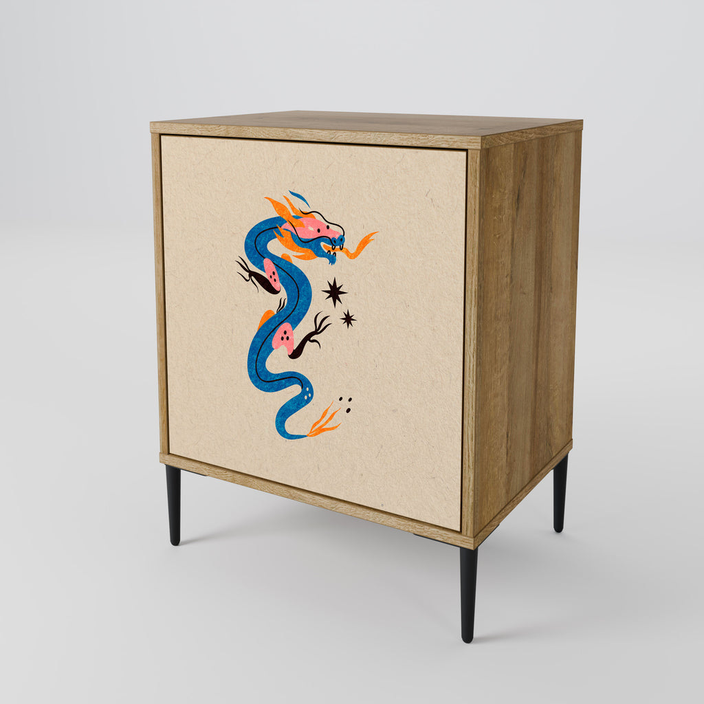 MYTHOLOGICAL CREATURES Sideboard mit 1 Tür in Eiche-Optik