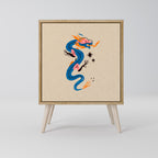 MYTHOLOGICAL CREATURES Sideboard mit 1 Tür in Eiche-Optik