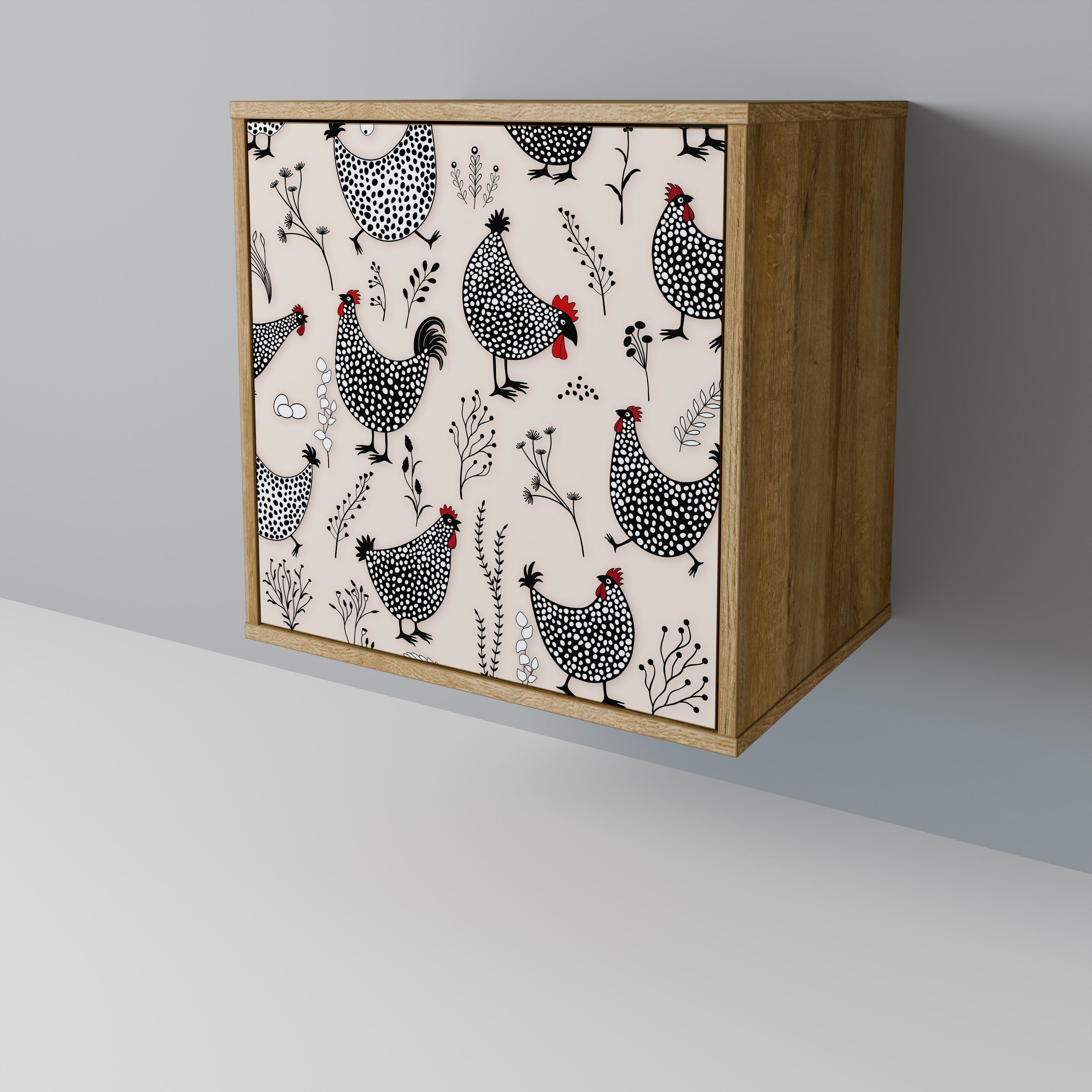 HAPPY HENS Sideboard mit 1 Tür in Eiche-Optik