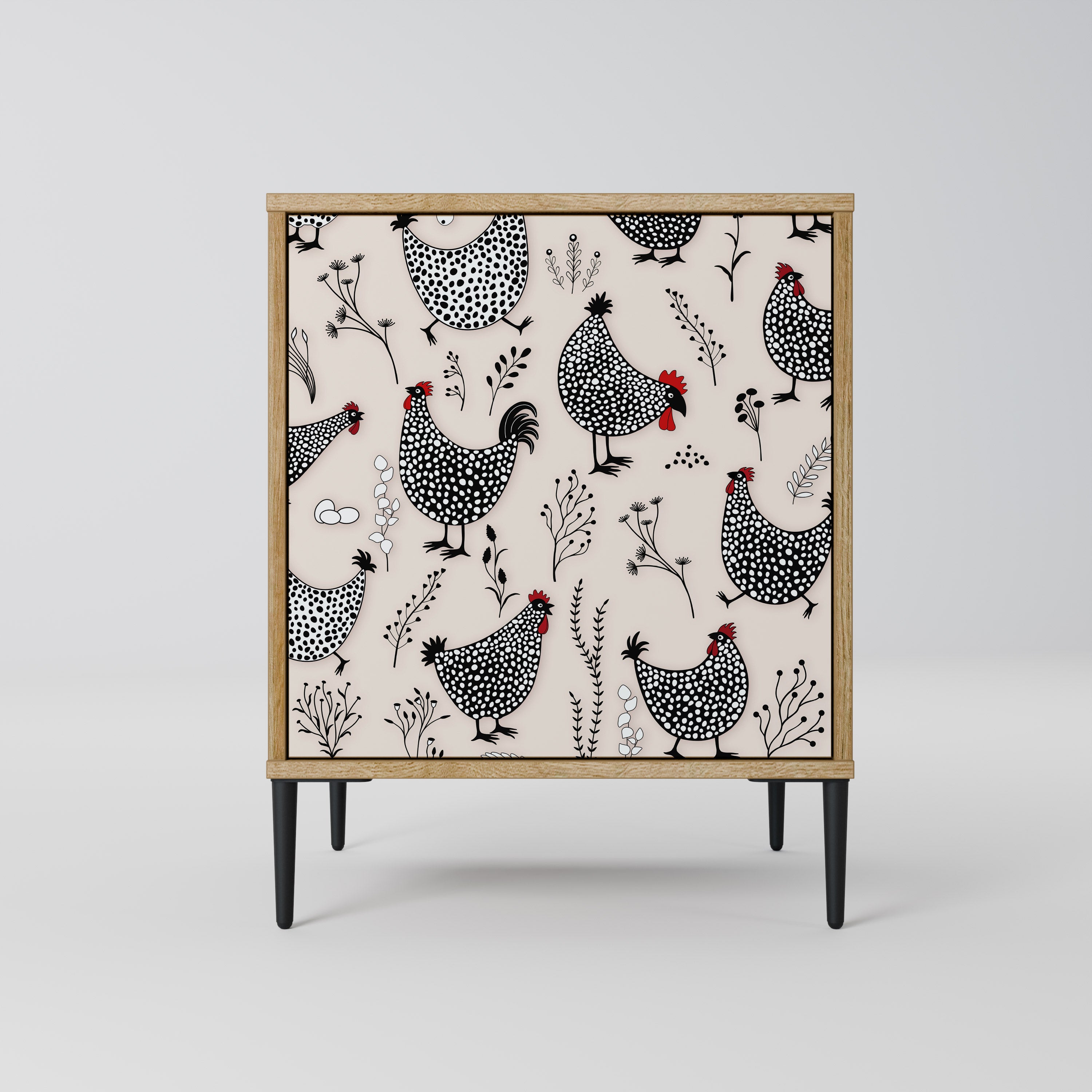 HAPPY HENS Sideboard mit 1 Tür in Eiche-Optik