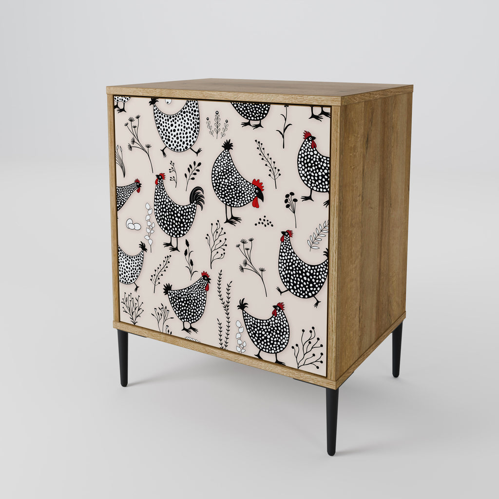 HAPPY HENS Sideboard mit 1 Tür in Eiche-Optik