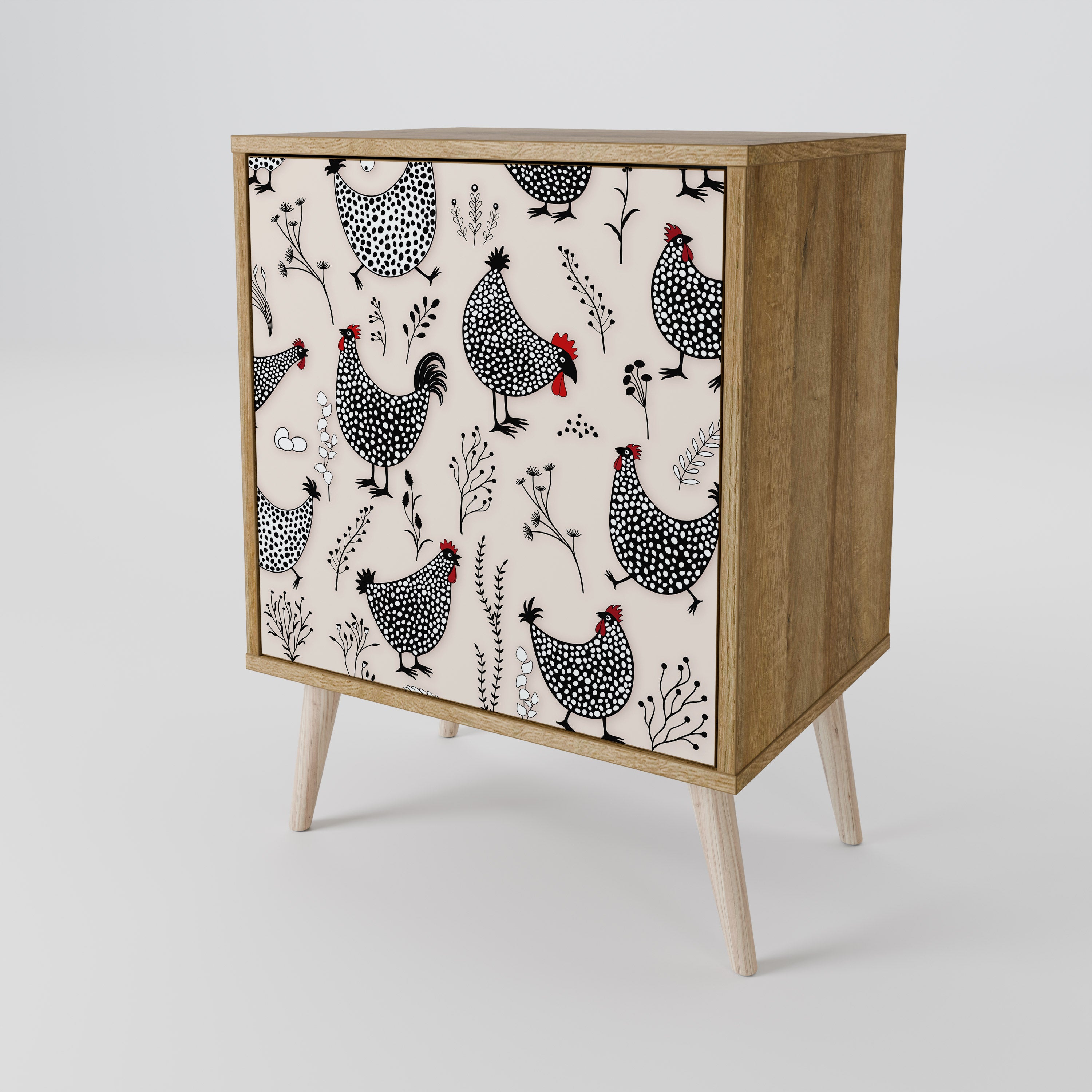 HAPPY HENS Sideboard mit 1 Tür in Eiche-Optik