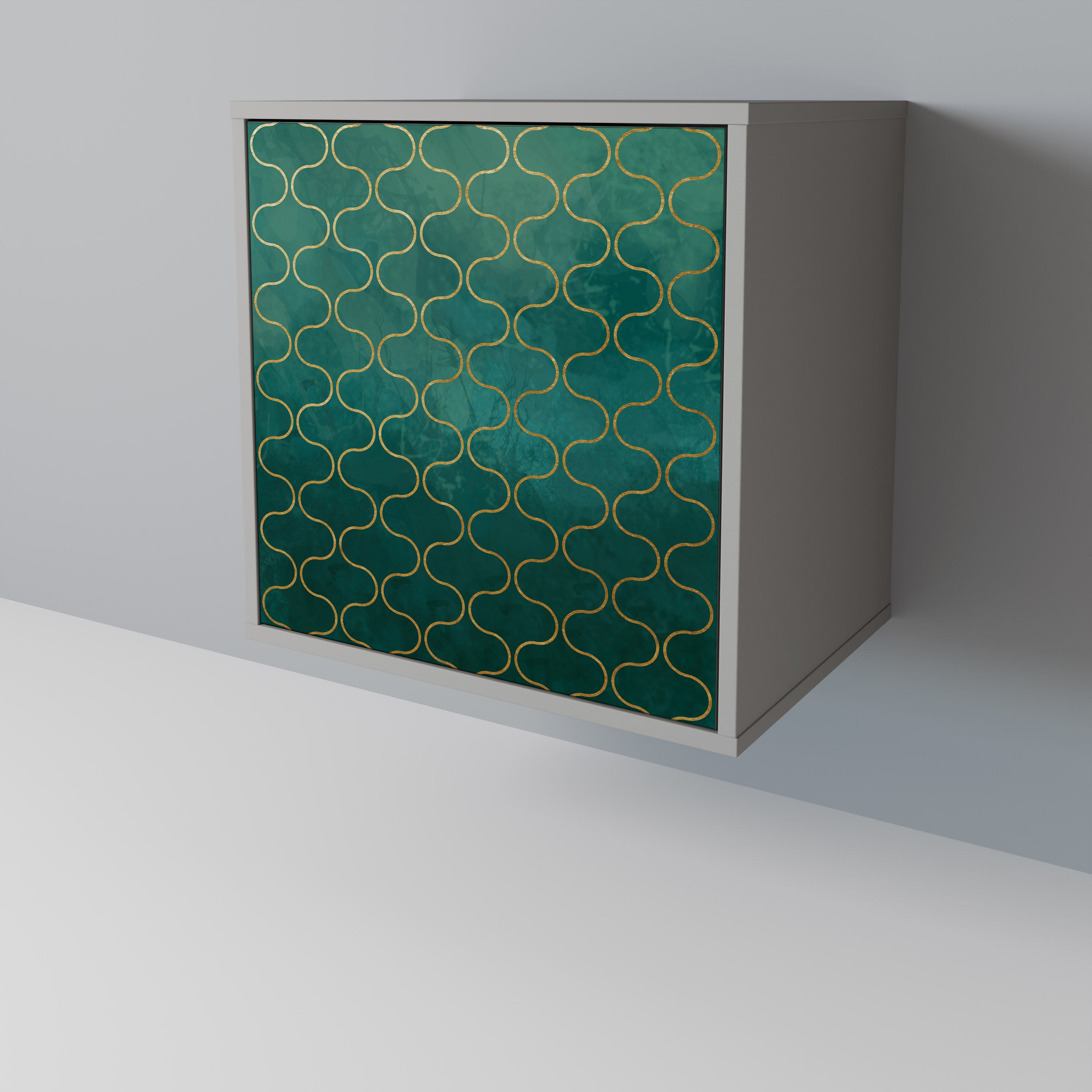 TESSELATED GREENERY 1-Door Sideboard