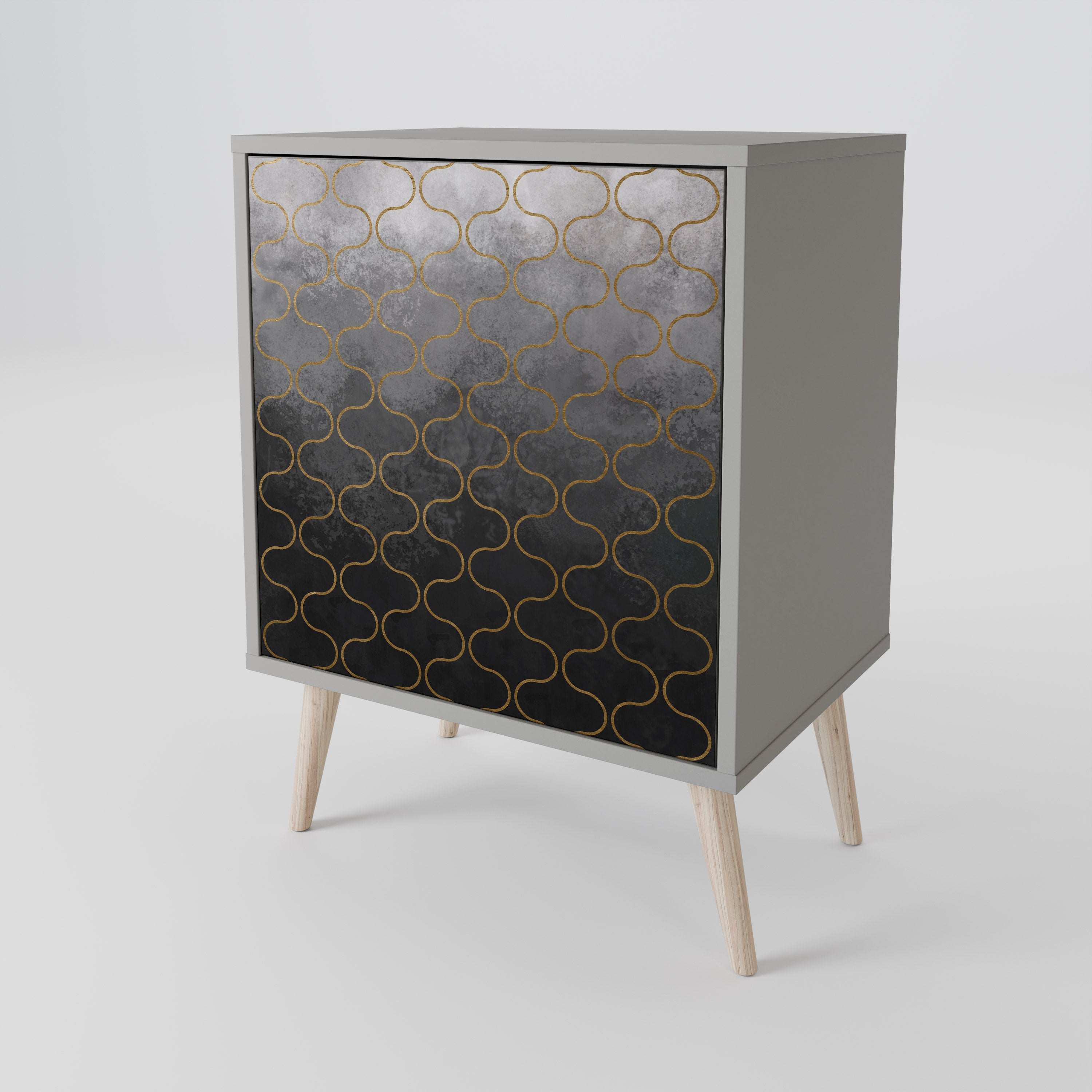 TESSELATED GRAYISH 1-Door Sideboard