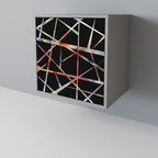 POLYGON VERVE 1-Door Sideboard in Grey Finish