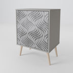 CONCRETE MOVEMENT 1-Door Sideboard in Grey Finish