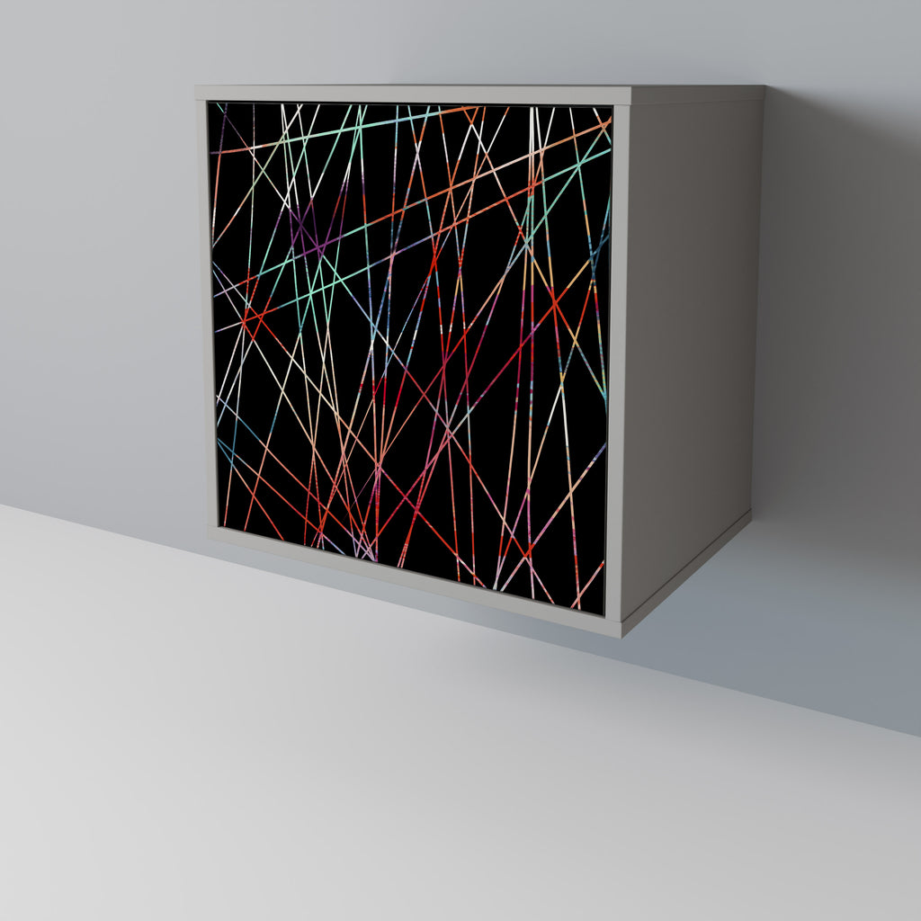 LUMINOUS SNARE 1-Door Sideboard in Grey Finish