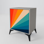 PRISM CONCUSSION 1-Door Sideboard in Grey Finish