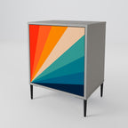 PRISM CONCUSSION 1-Door Sideboard in Grey Finish