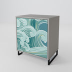 ASIAN SWAY Sideboard mit 1 Tür in Grau