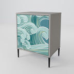 ASIAN SWAY Sideboard mit 1 Tür in Grau