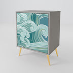 ASIAN SWAY Sideboard mit 1 Tür in Grau