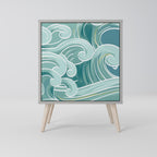 ASIAN SWAY Sideboard mit 1 Tür in Grau