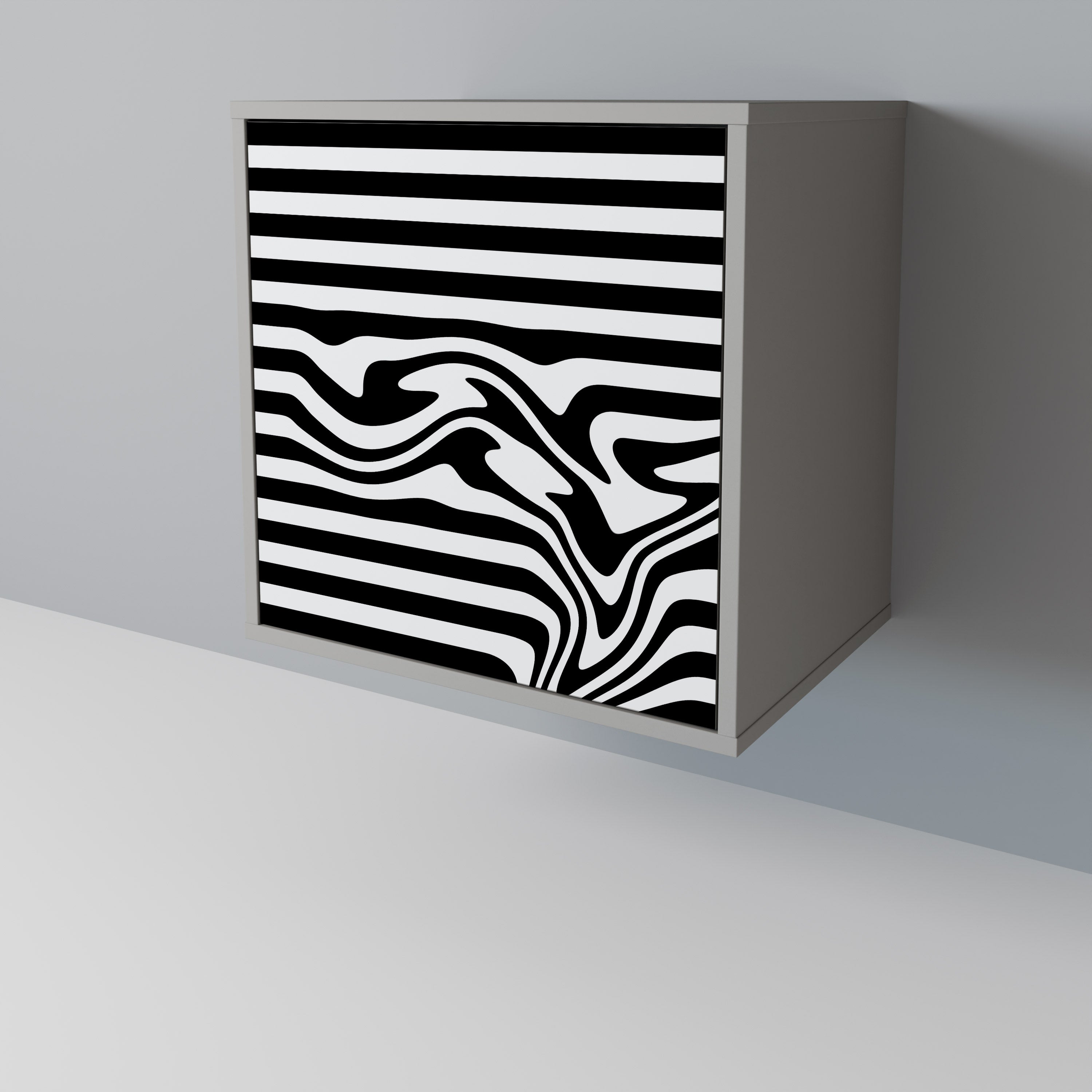 SPECTRA SHOWCASE 1-Door Sideboard in Grey Finish