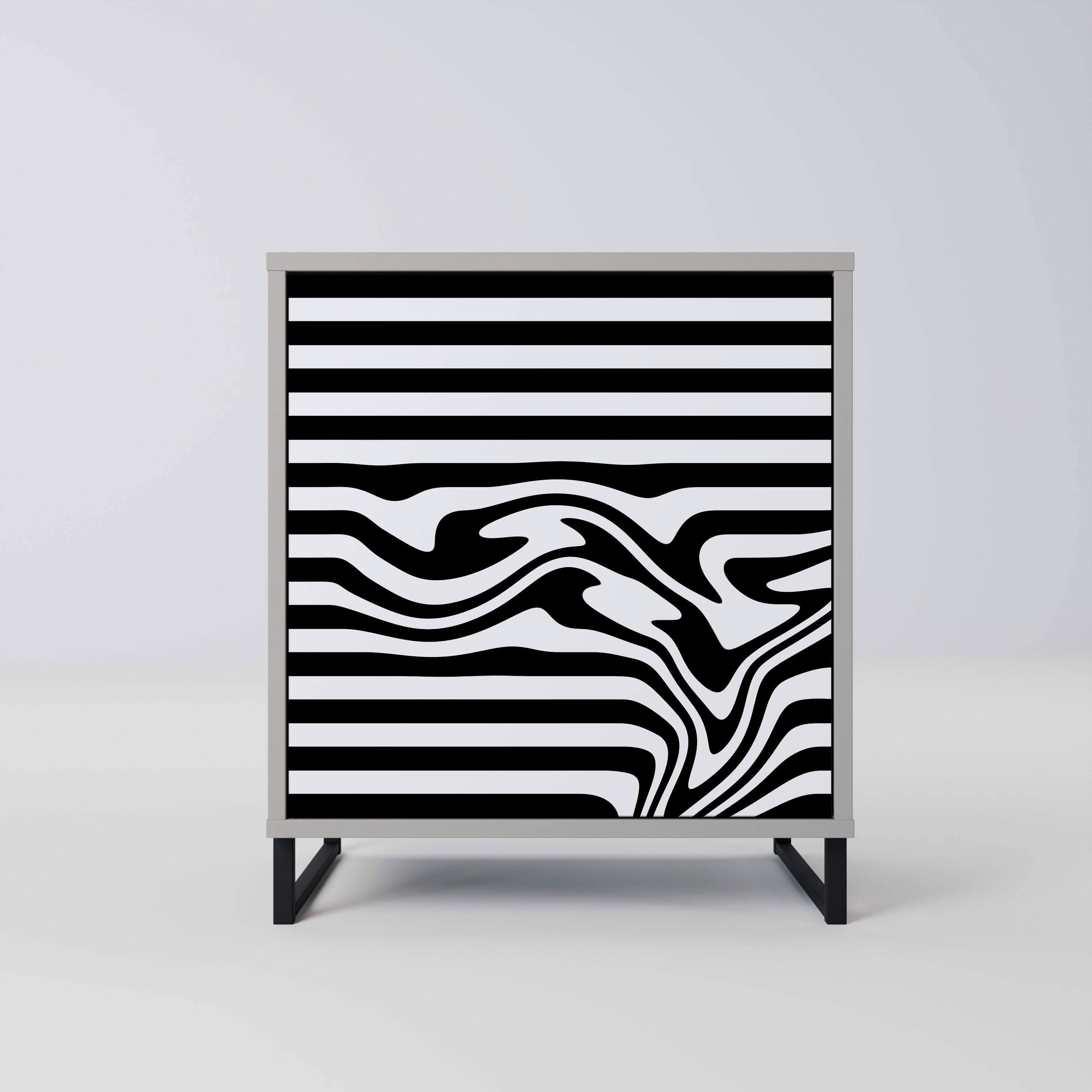 SPECTRA SHOWCASE 1-Door Sideboard in Grey Finish