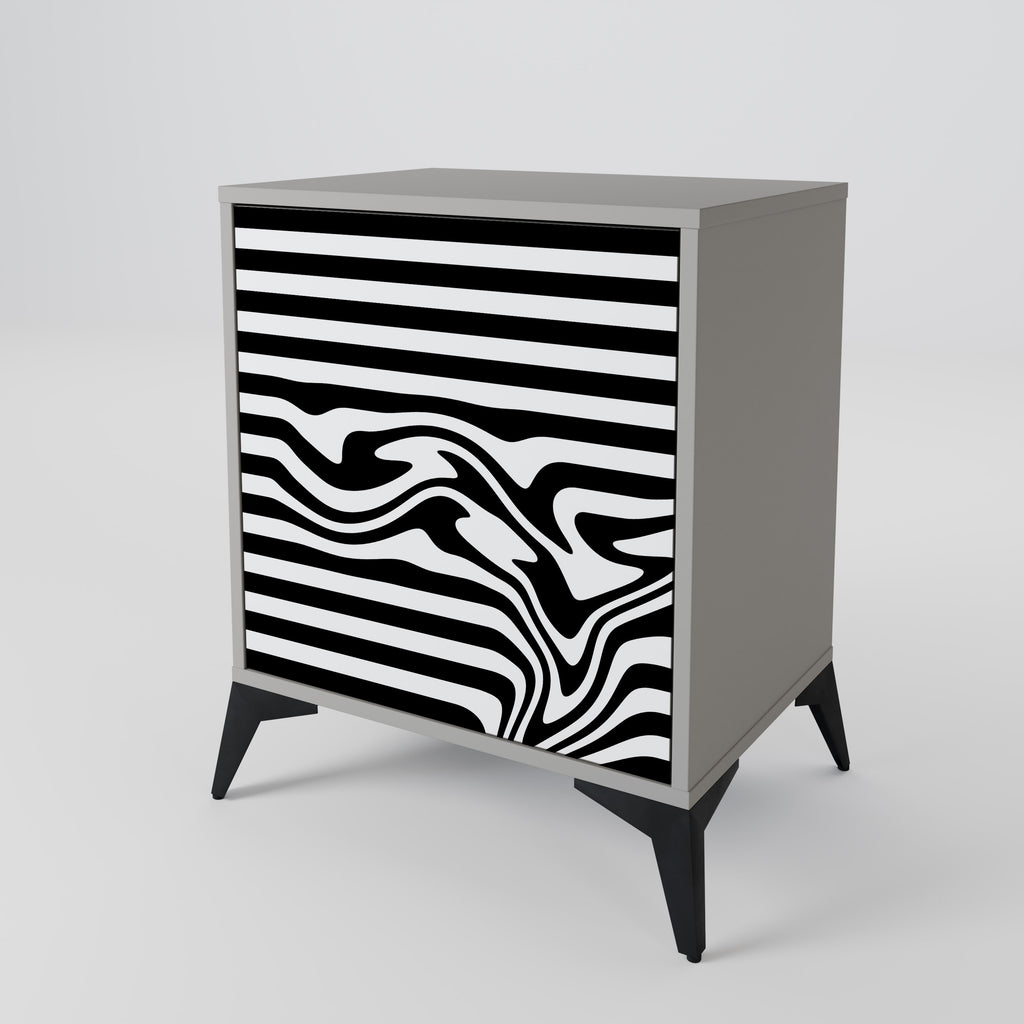 SPECTRA SHOWCASE 1-Door Sideboard in Grey Finish