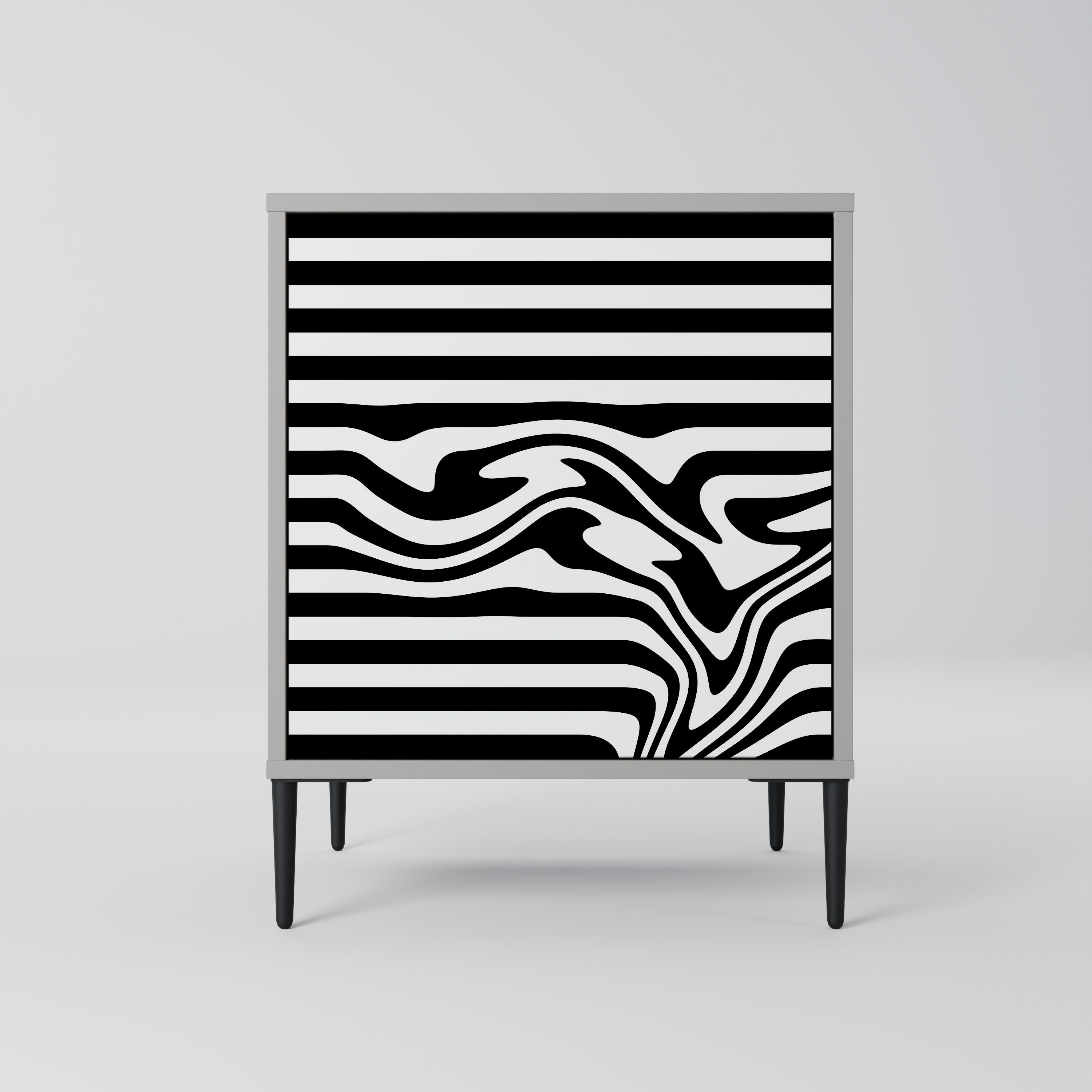 SPECTRA SHOWCASE 1-Door Sideboard in Grey Finish