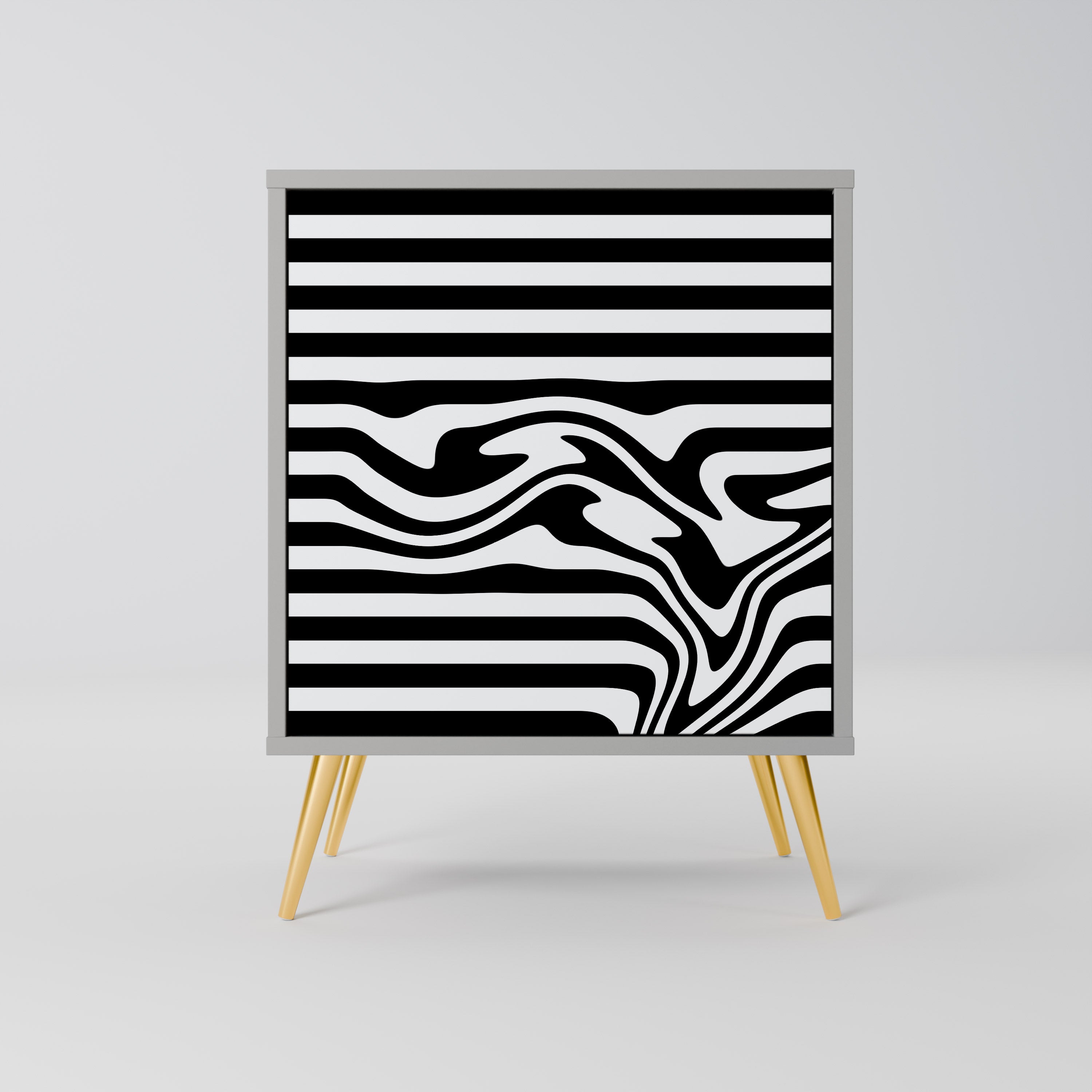 SPECTRA SHOWCASE 1-Door Sideboard in Grey Finish