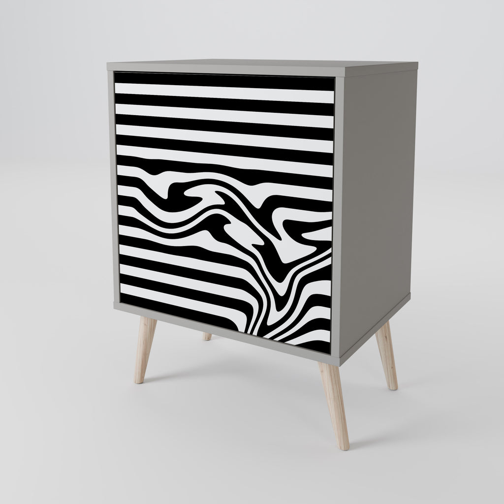 SPECTRA SHOWCASE 1-Door Sideboard in Grey Finish