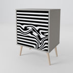 SPECTRA SHOWCASE 1-Door Sideboard in Grey Finish