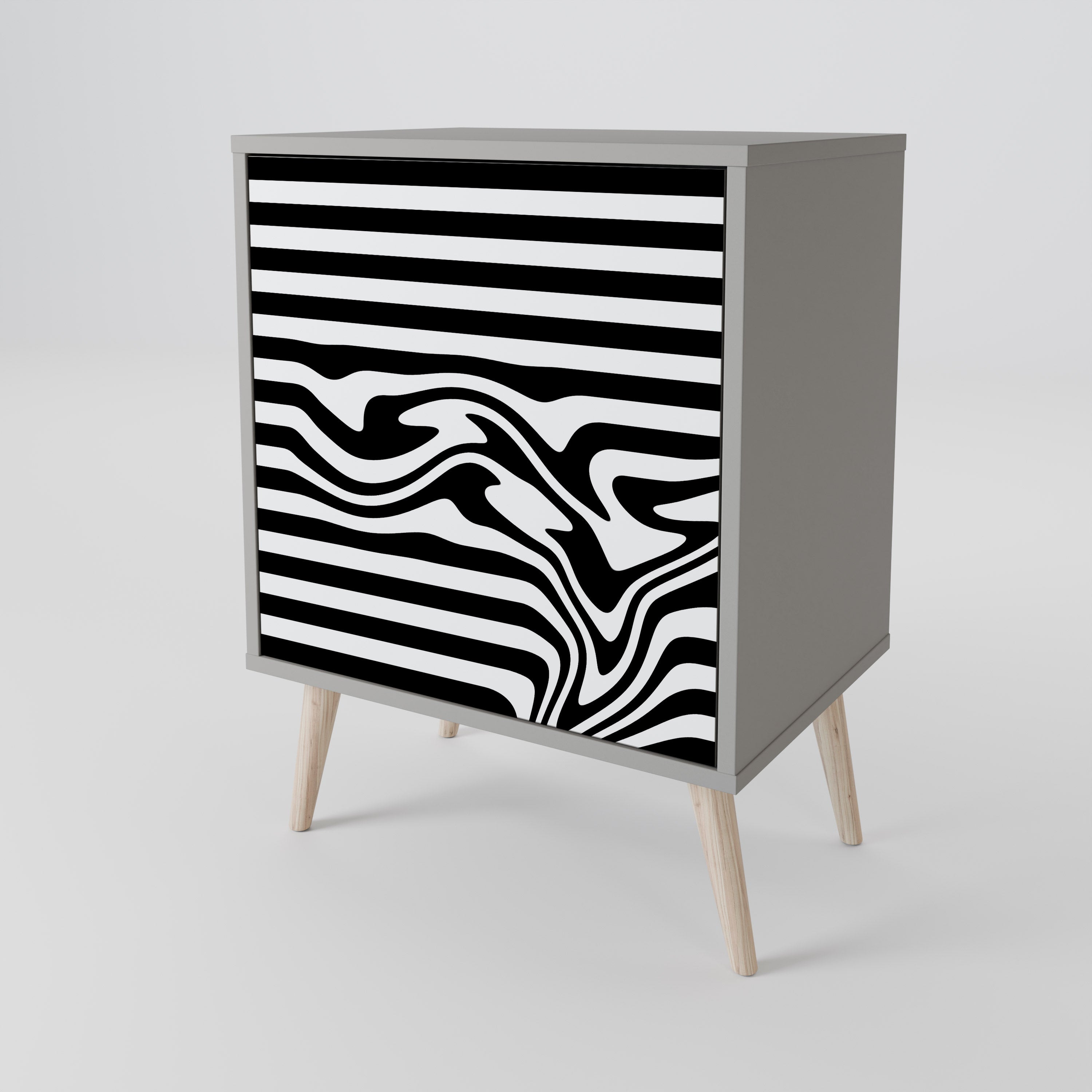 SPECTRA SHOWCASE 1-Door Sideboard in Grey Finish