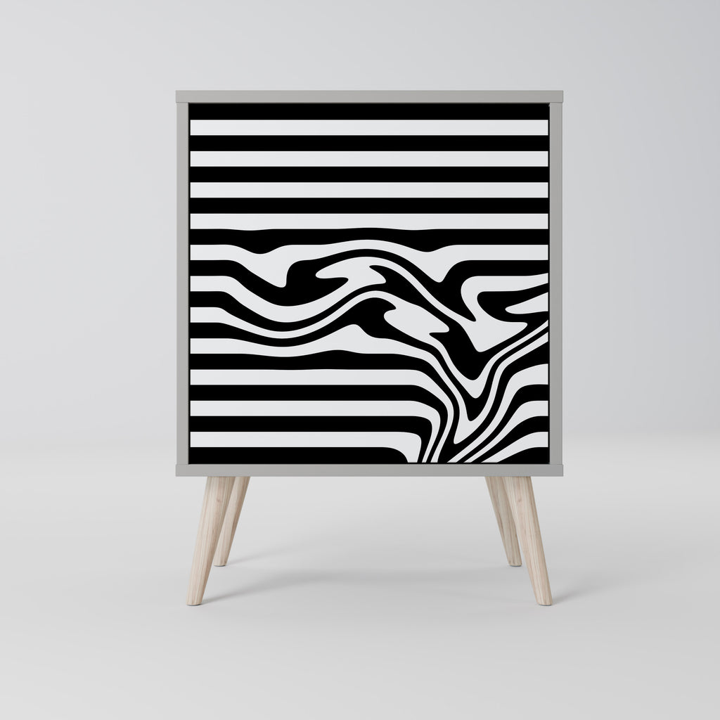 SPECTRA SHOWCASE 1-Door Sideboard in Grey Finish