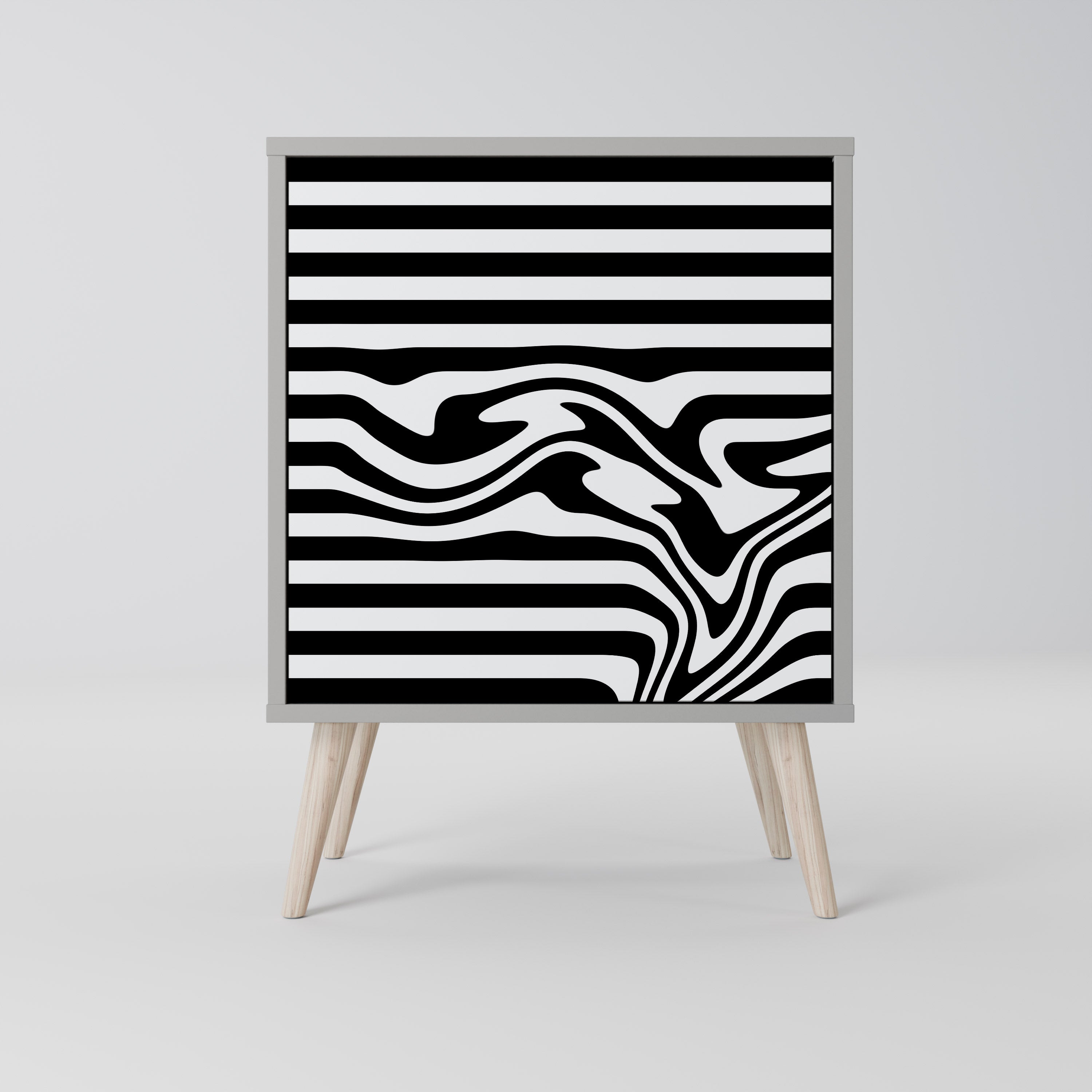 SPECTRA SHOWCASE 1-Door Sideboard in Grey Finish