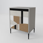 DELICATE MEMENTO 1-Door Sideboard in Grey Finish