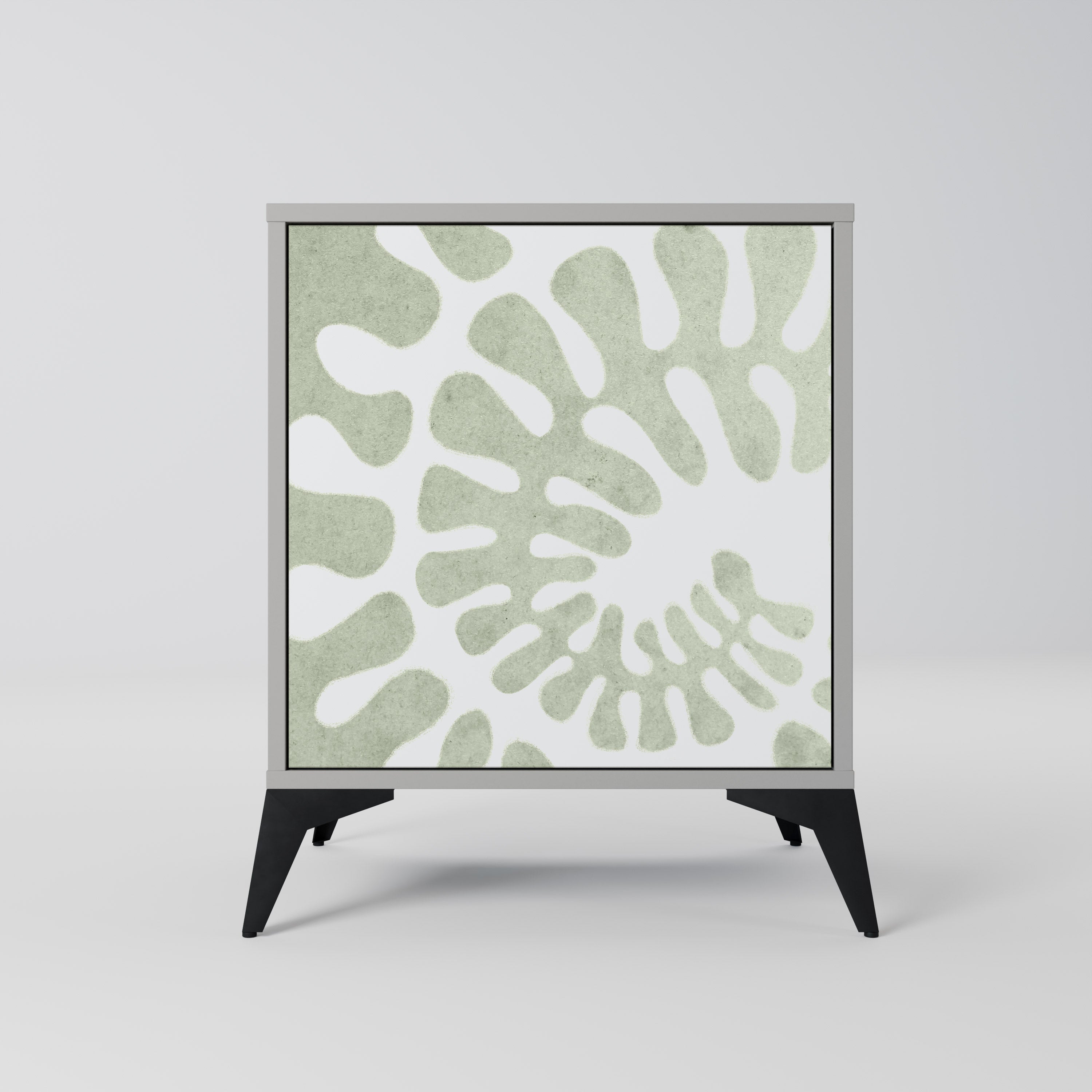 HELIX DANCE 1-Door Sideboard in Grey Finish