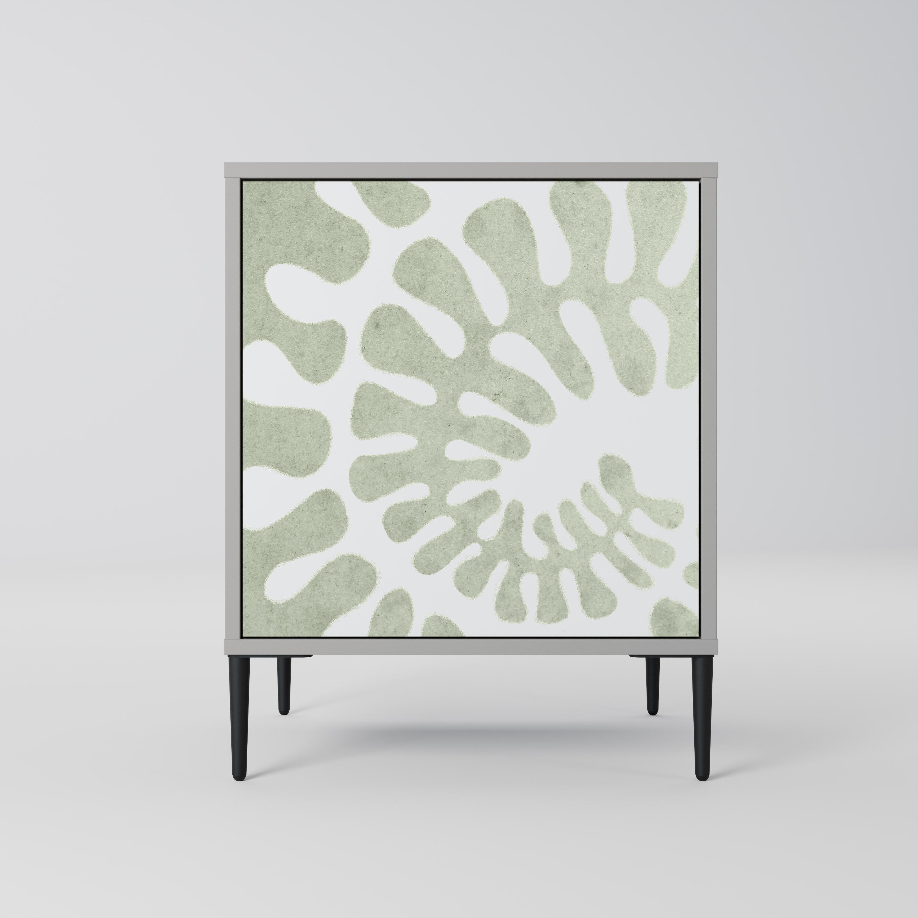 HELIX DANCE 1-Door Sideboard in Grey Finish