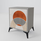 SPACE AROUND 1-Door Sideboard in Grey Finish