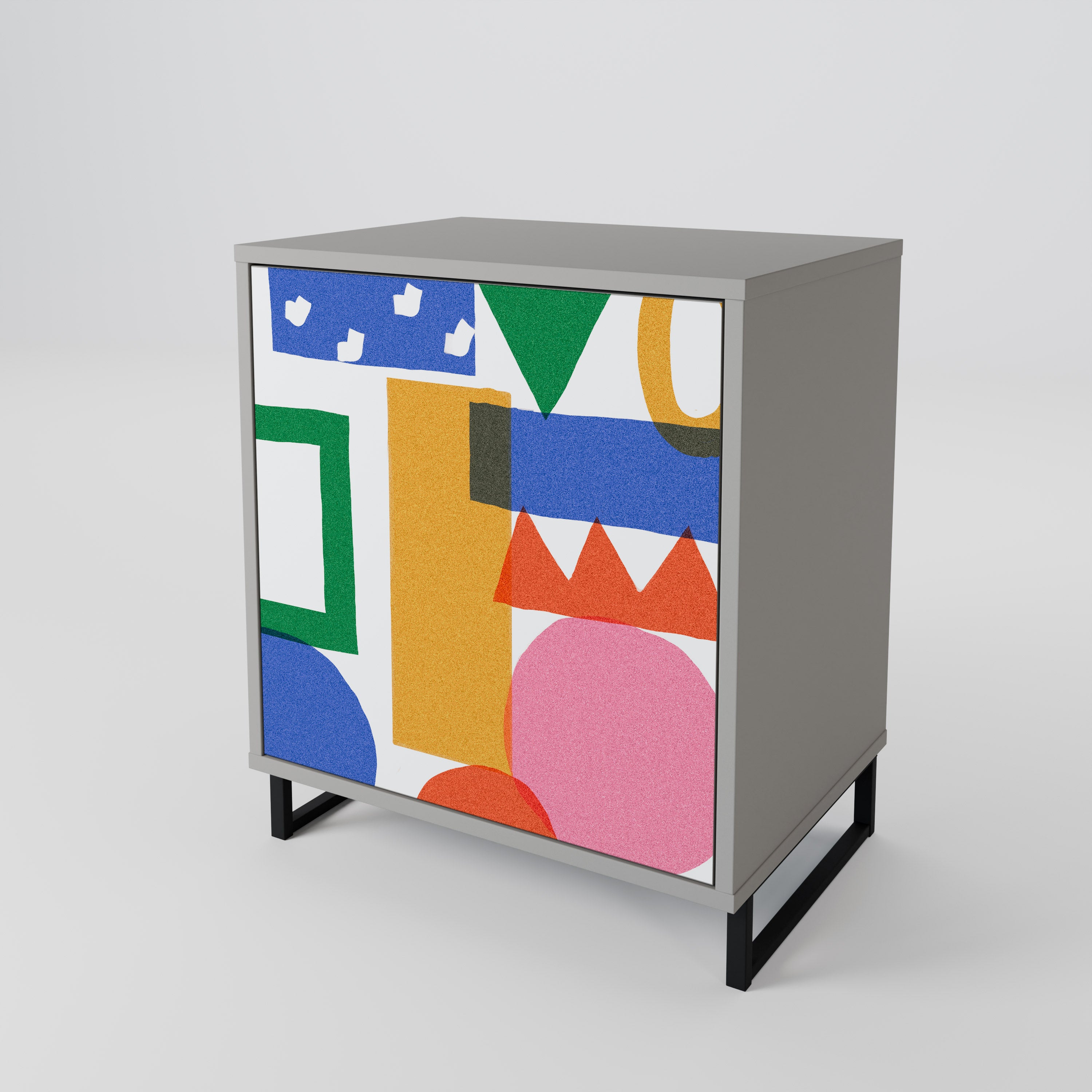 GEOMETRIC GLIMMER 1-Door Sideboard