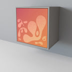 IRREGULAR PINK 1-Door Sideboard in Grey Finish