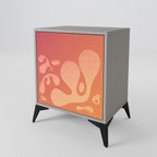 IRREGULAR PINK 1-Door Sideboard in Grey Finish