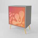IRREGULAR PINK 1-Door Sideboard in Grey Finish
