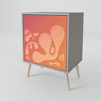 IRREGULAR PINK 1-Door Sideboard in Grey Finish