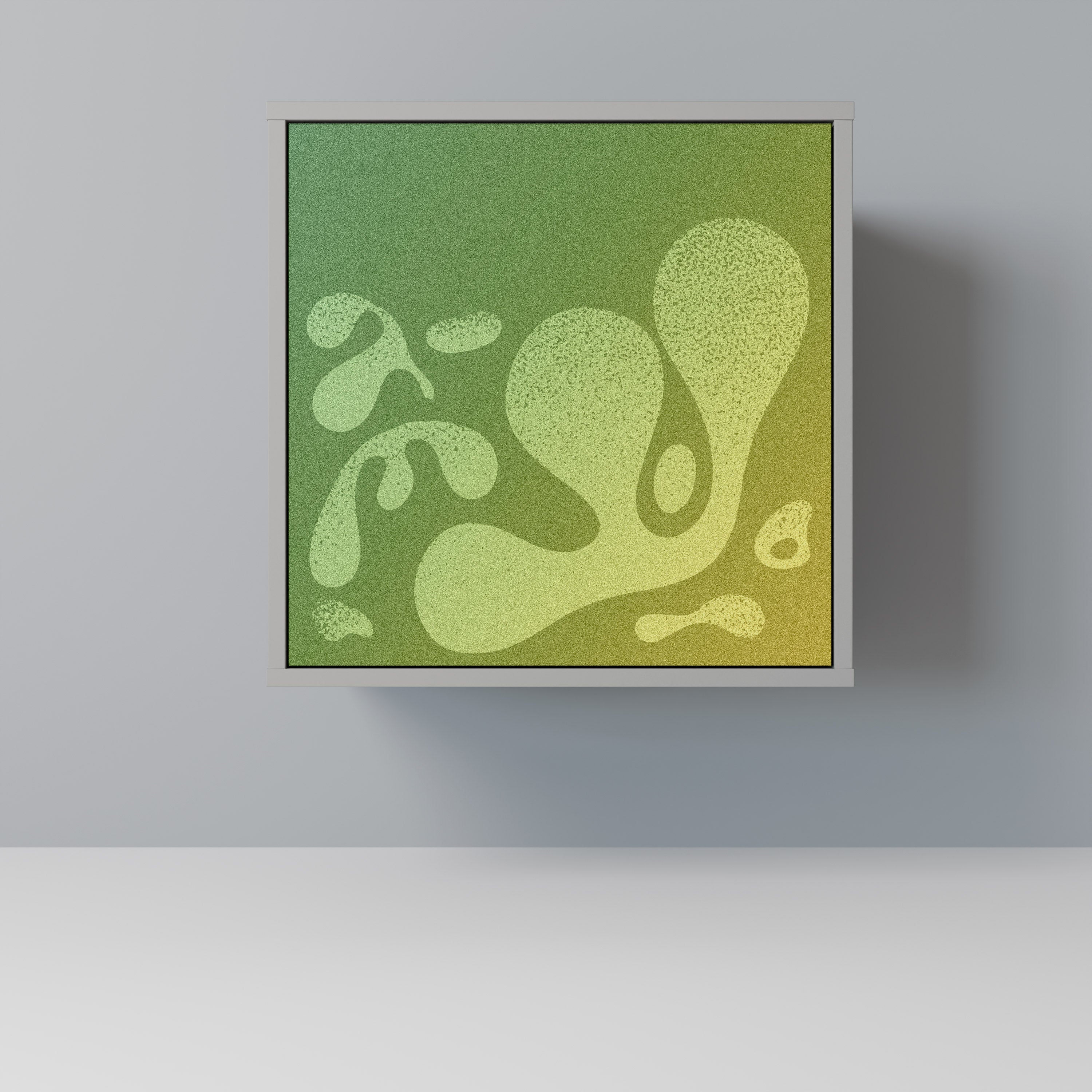 IRREGULAR BLUE 1-Door Sideboard in Grey Finish