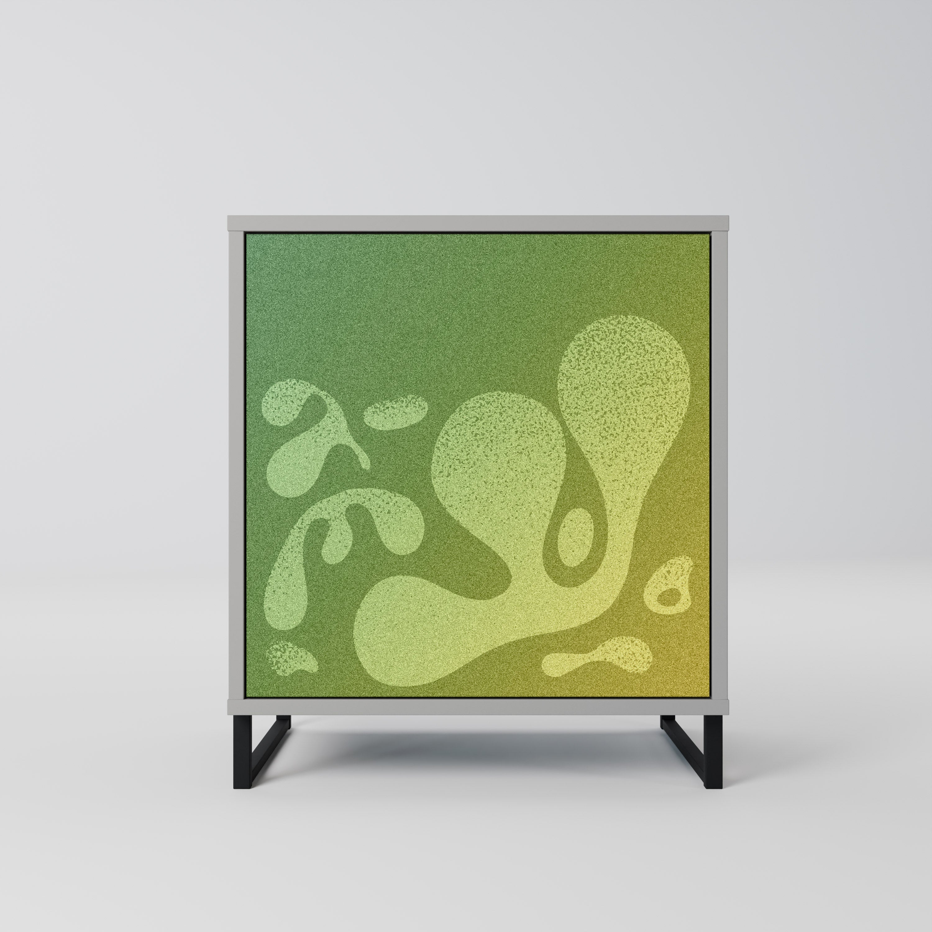 IRREGULAR BLUE 1-Door Sideboard in Grey Finish