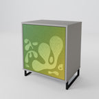 IRREGULAR BLUE Sideboard mit 1 Tür in Grau