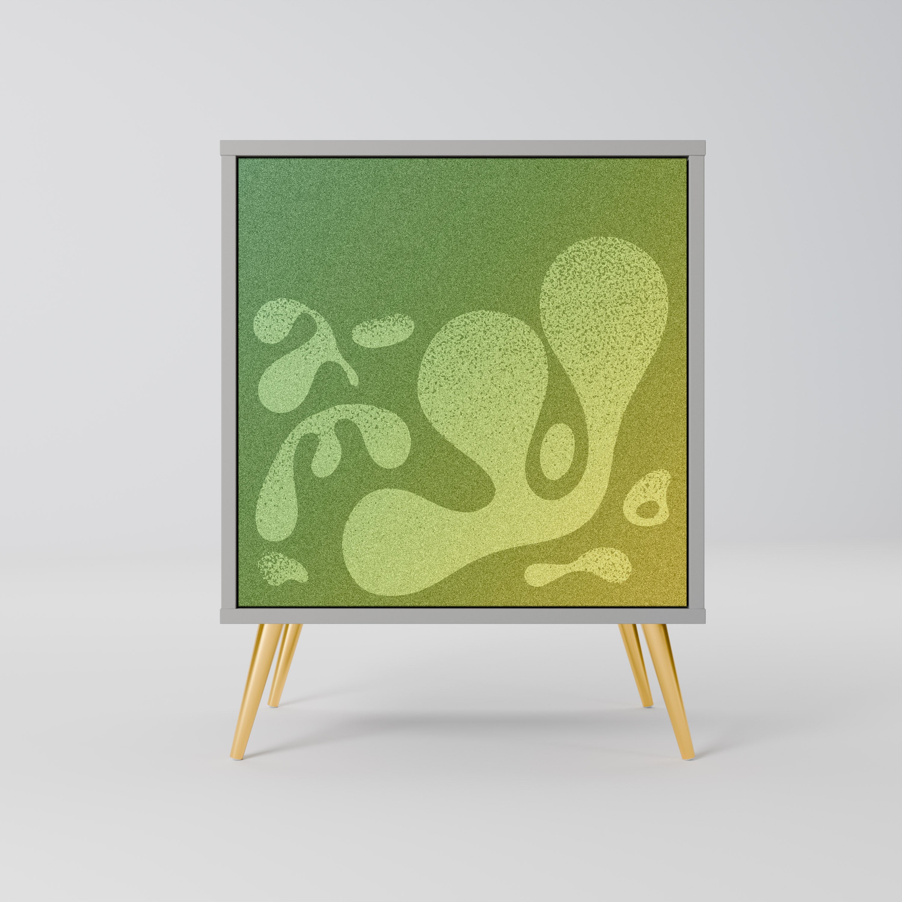 IRREGULAR BLUE 1-Door Sideboard in Grey Finish