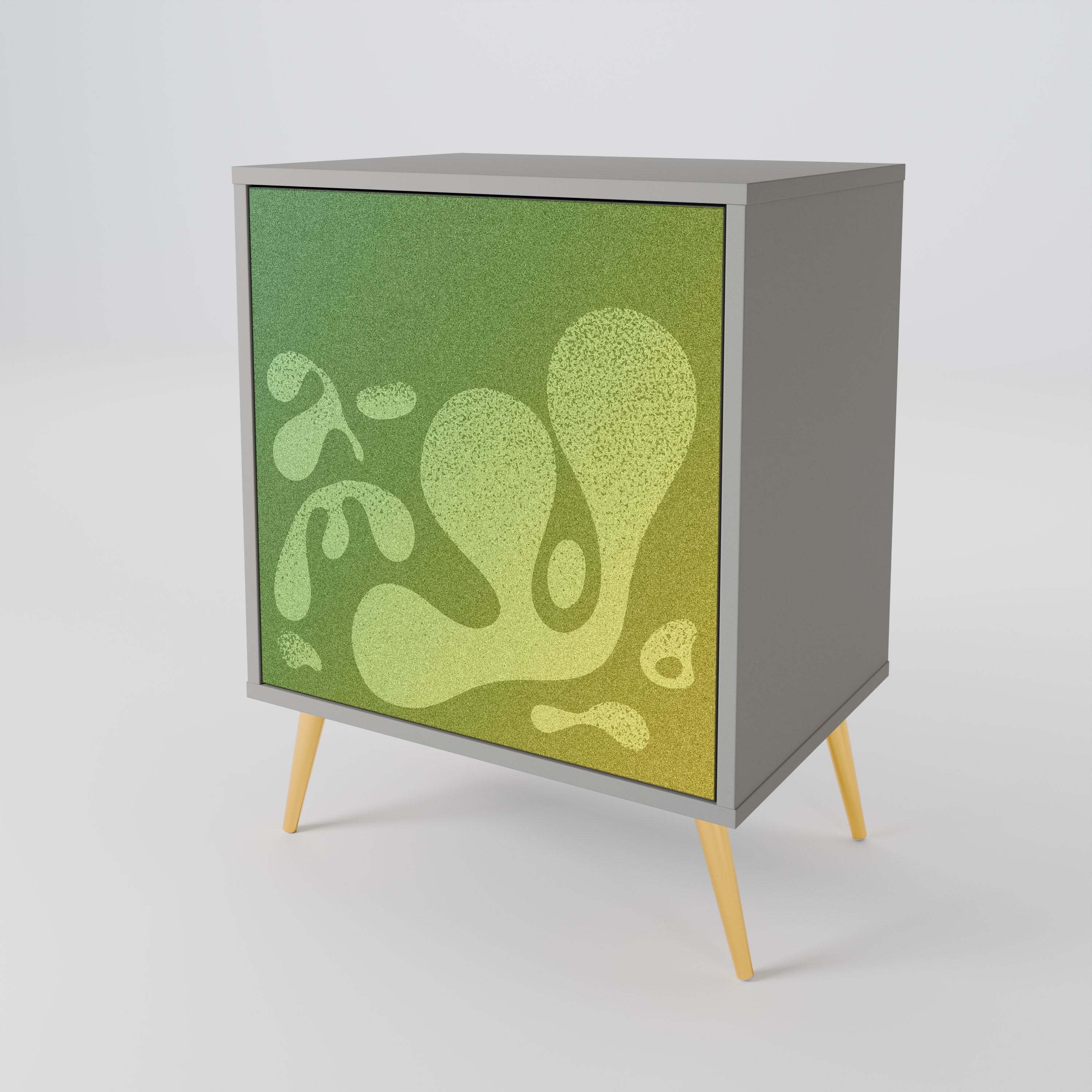 IRREGULAR BLUE 1-Door Sideboard in Grey Finish