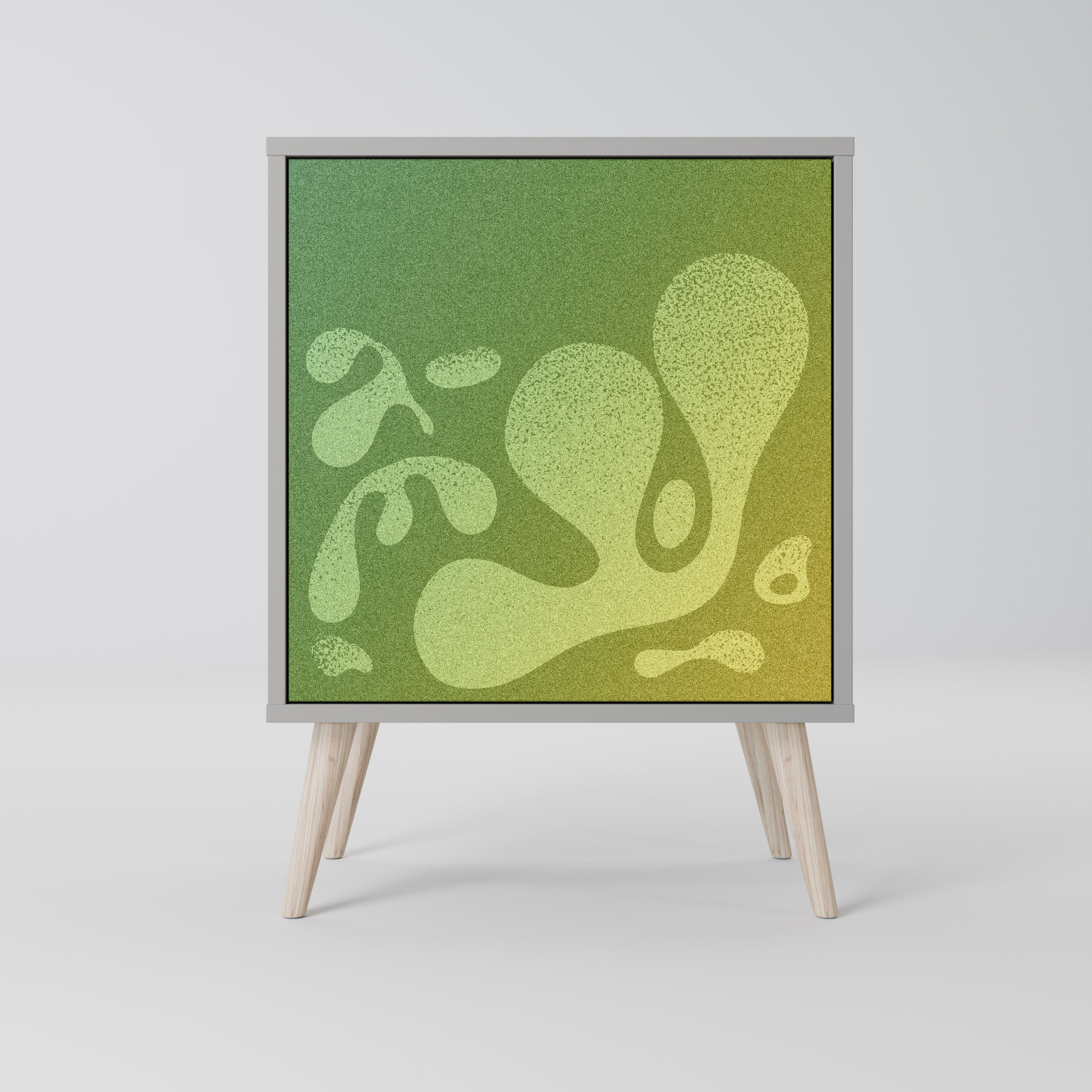 IRREGULAR BLUE 1-Door Sideboard in Grey Finish