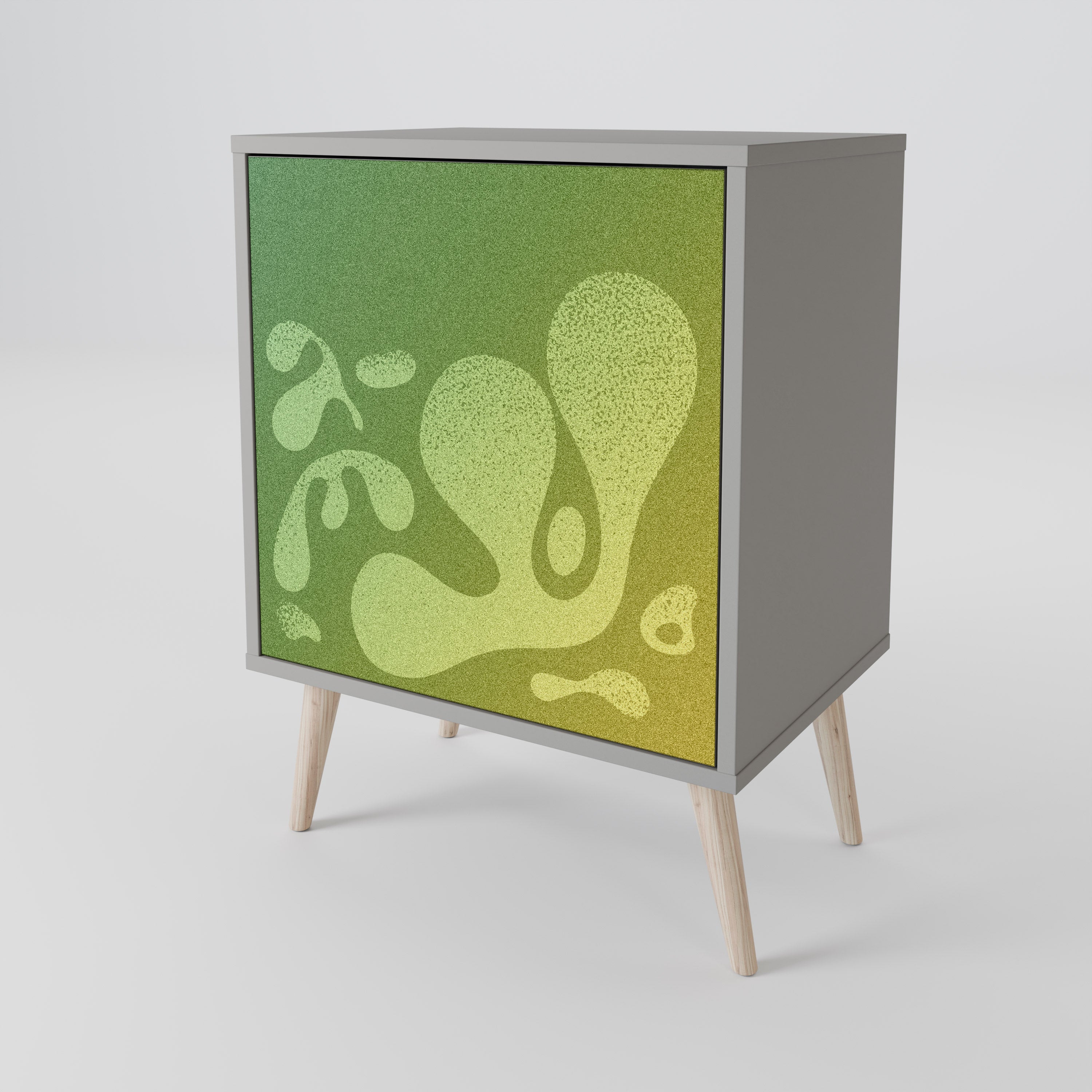 IRREGULAR BLUE 1-Door Sideboard in Grey Finish