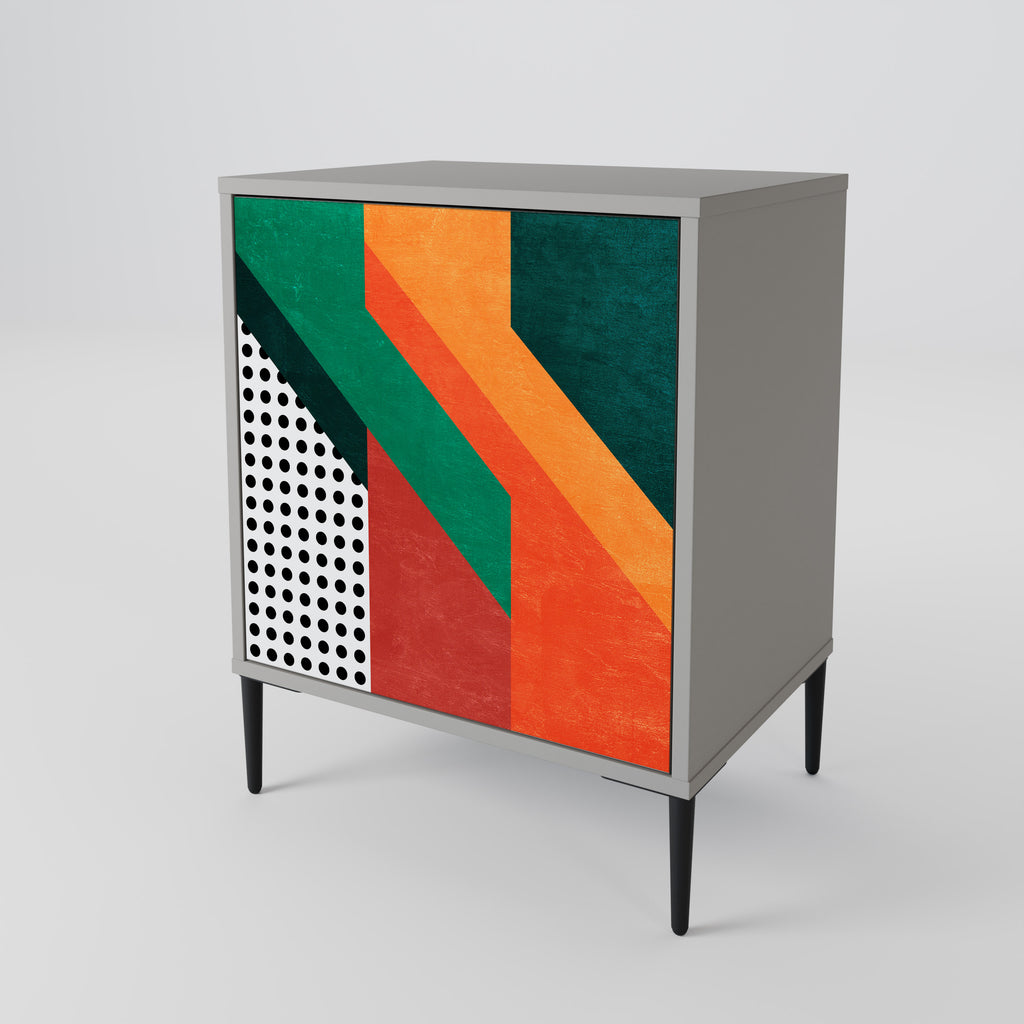 MAKESHIFT ARTISTRY Sideboard mit 1 Tür in Grau