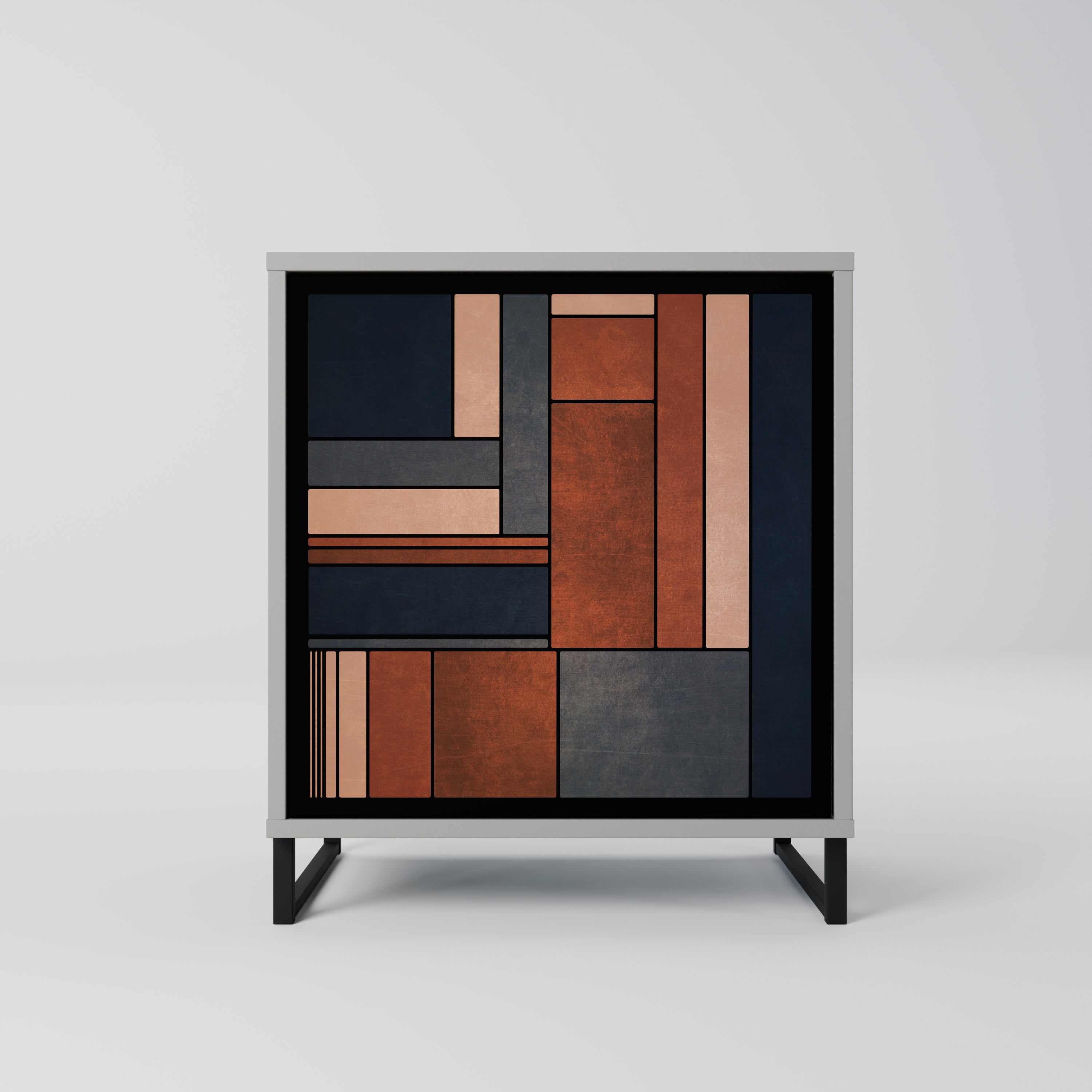 INTREPID FORMATION 1-Door Sideboard in Grey Finish