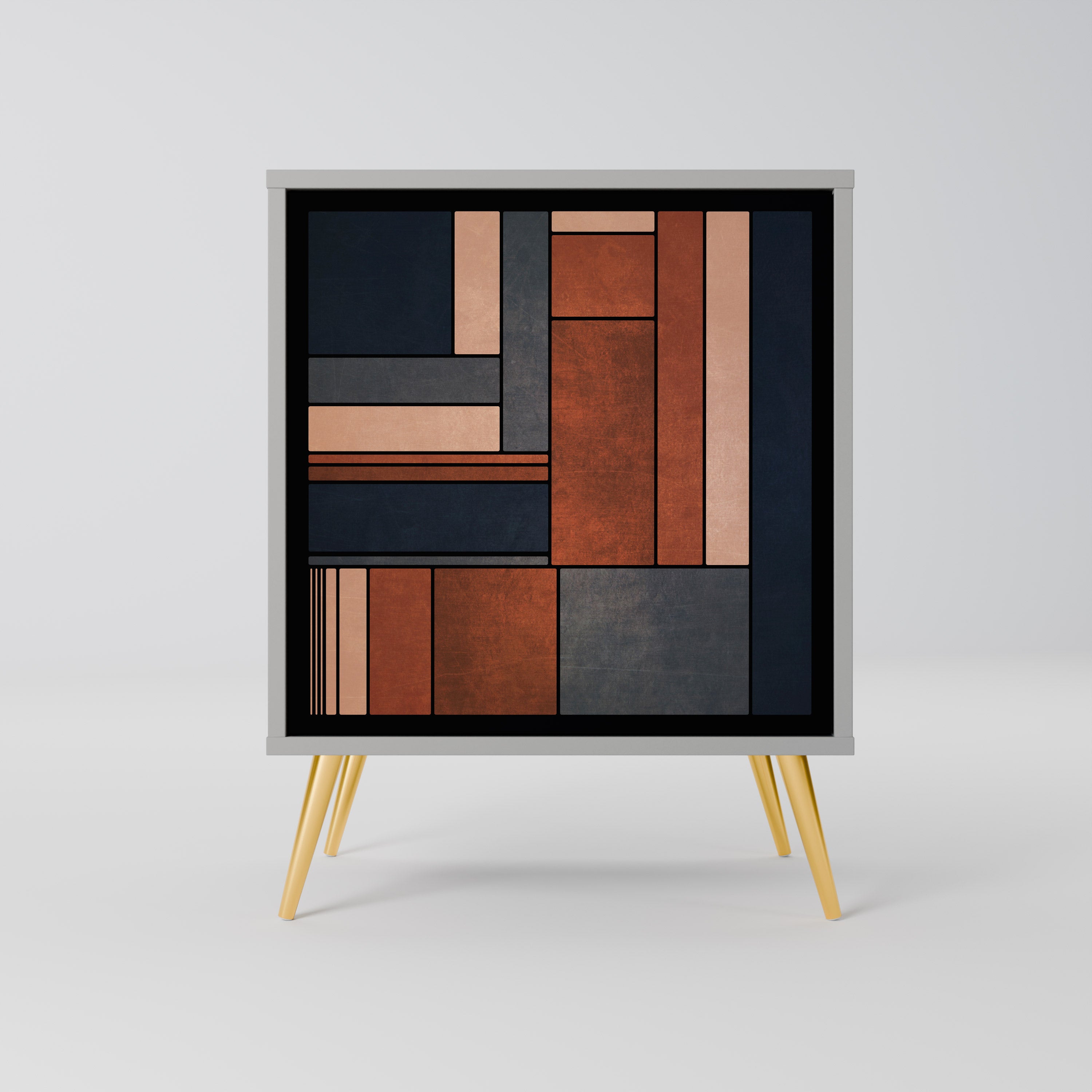 INTREPID FORMATION 1-Door Sideboard in Grey Finish