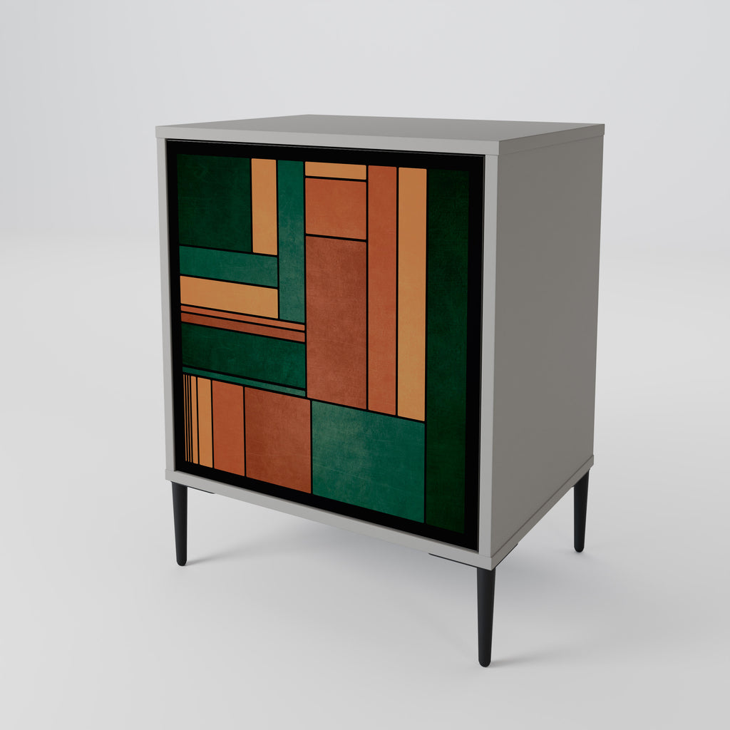 EARTHY FIGURES Sideboard mit 1 Tür in Grau