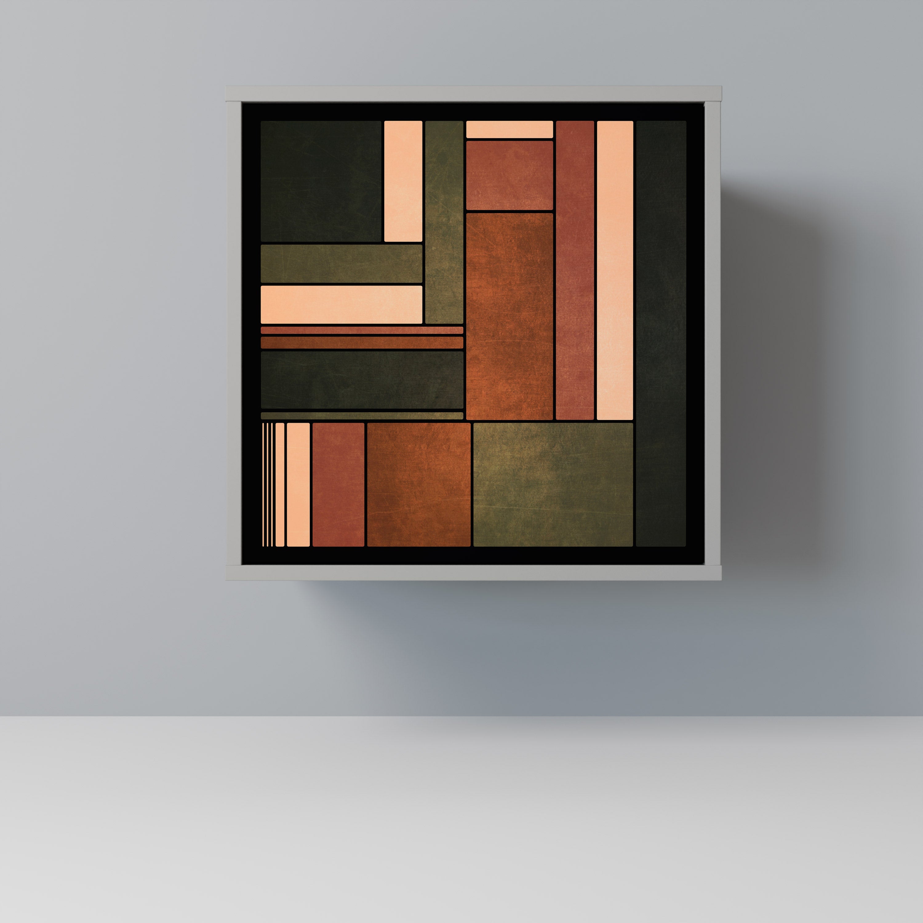 FIGURES OF NATURE 1-Door Sideboard in Grey Finish